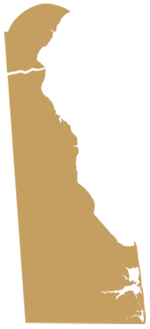 outline of Delaware