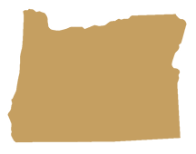 outline of Oregon
